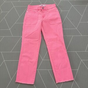 Vineyard Vines High Rise‎ Straight Crop Hot Pink Jeans Size 27